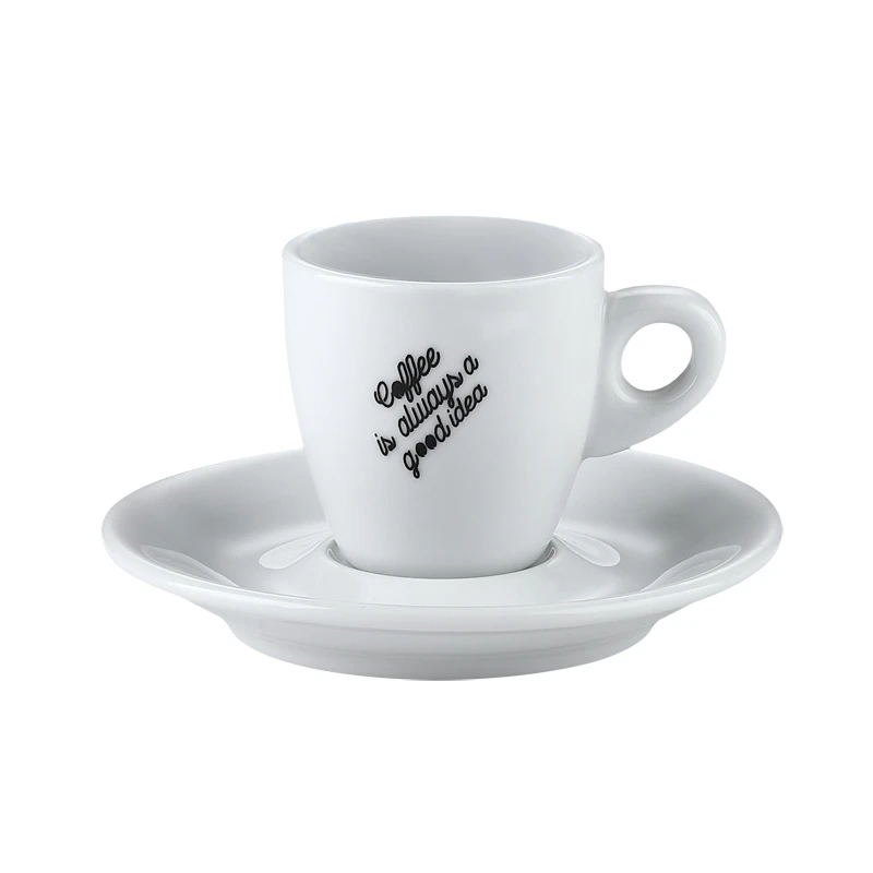 Wholesale espresso Ceramic Cup And Saucer Porcelain coffee is always a good idea