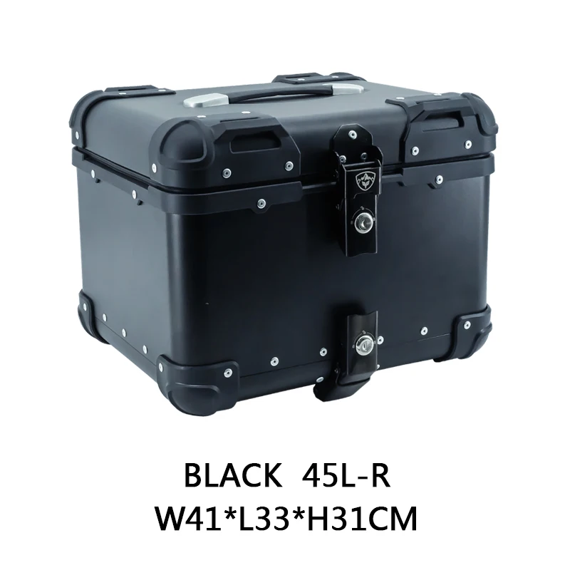 DUHAN  45L 3X Motorcycle Tail Box Rear Tail Luggage Box Motorbike Aluminum Box