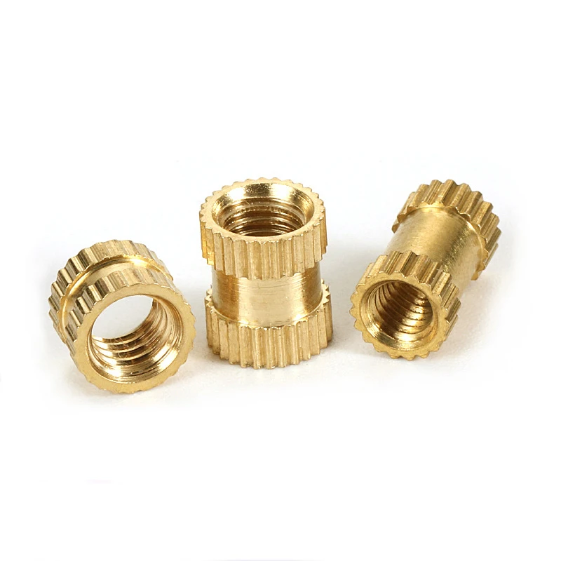Insert OD Female Thread Embedding Brass Knurled Nut 10