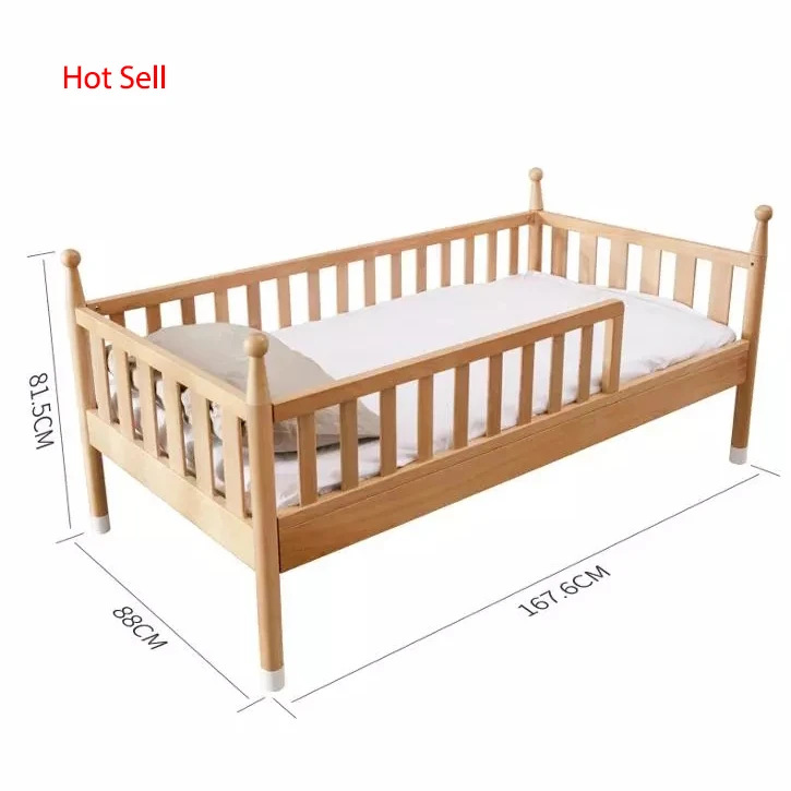 European Style Car Children Beds, Bed Room Solid Wood Bed For Kids