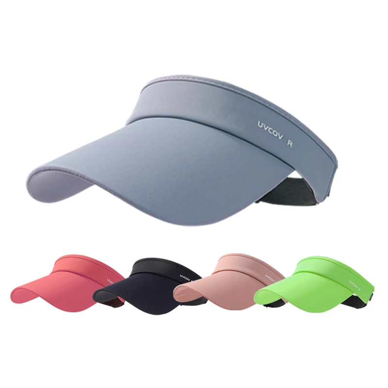 Wholesale Girls Outdoor Running Sun Visor Hat Beach Hats Women UV Protection Large Brim Sun Hats for Women Summer Ladies