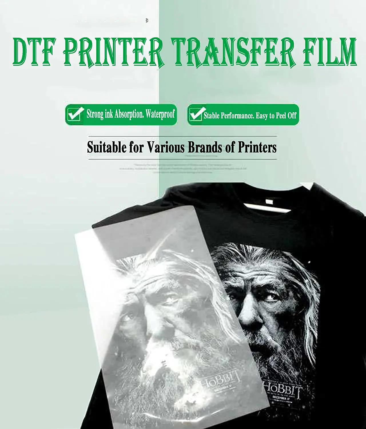 Cold Peel Hot Peel Coated Heat Transfer Single Double Sided A3 Sheet DTF Film Digital Printing Sheet