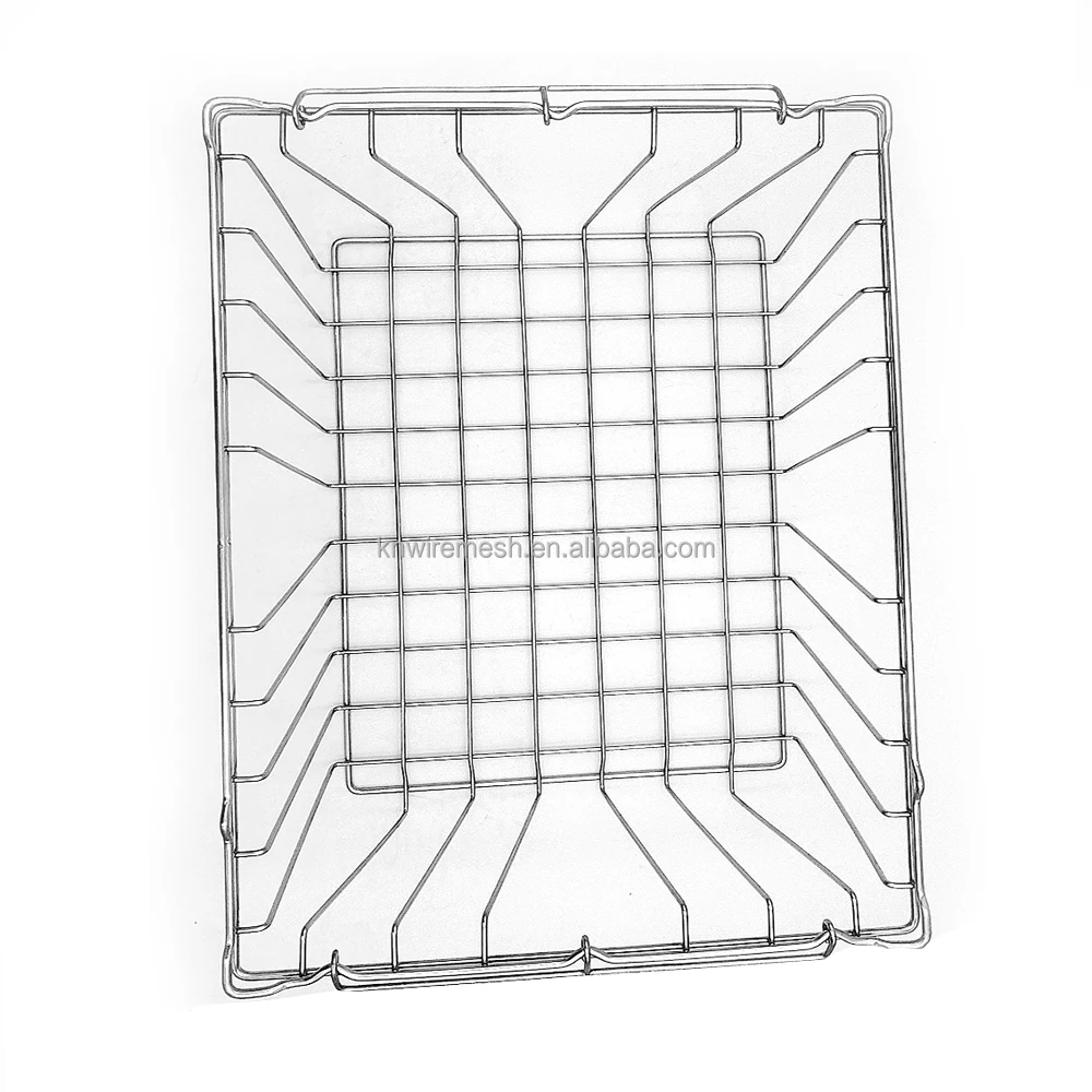 Custom Made Household Items Wrought Iron Metal Basket Rectangle Wire Mesh Metal Storage Basket
