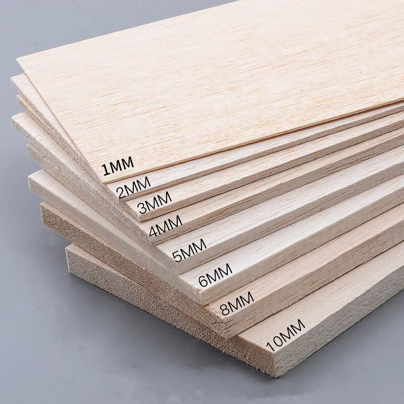 Factory Direct Sale Balsa Wood Bois De Balsa Salvavidas 300mm Balsa Wood Sheet For Radio Control Toys