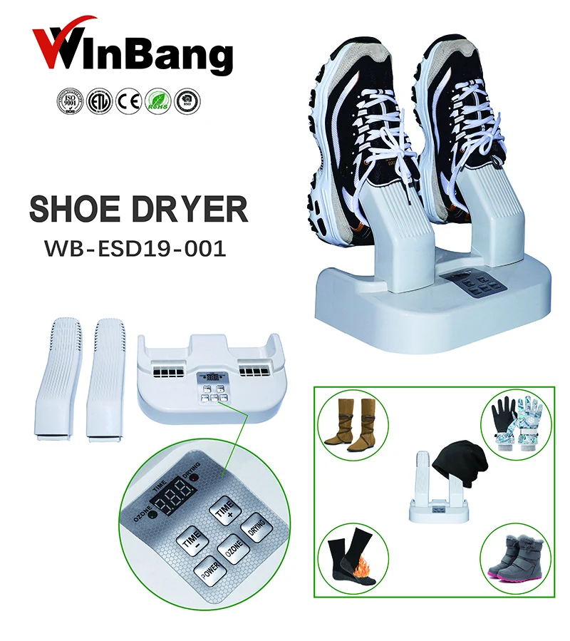 Portable Electric Shoe Warmer & Dryer with Timer 220v Dehumidify Ozone Helmet Ski Boot Dryer Shoe Heater Sterilizer