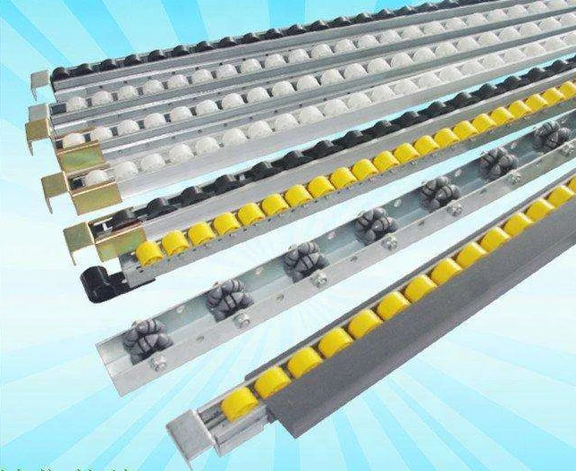  KJ-2046A Flow Rail пластиковые колеса стальной кронштейн для склада полки роликовая