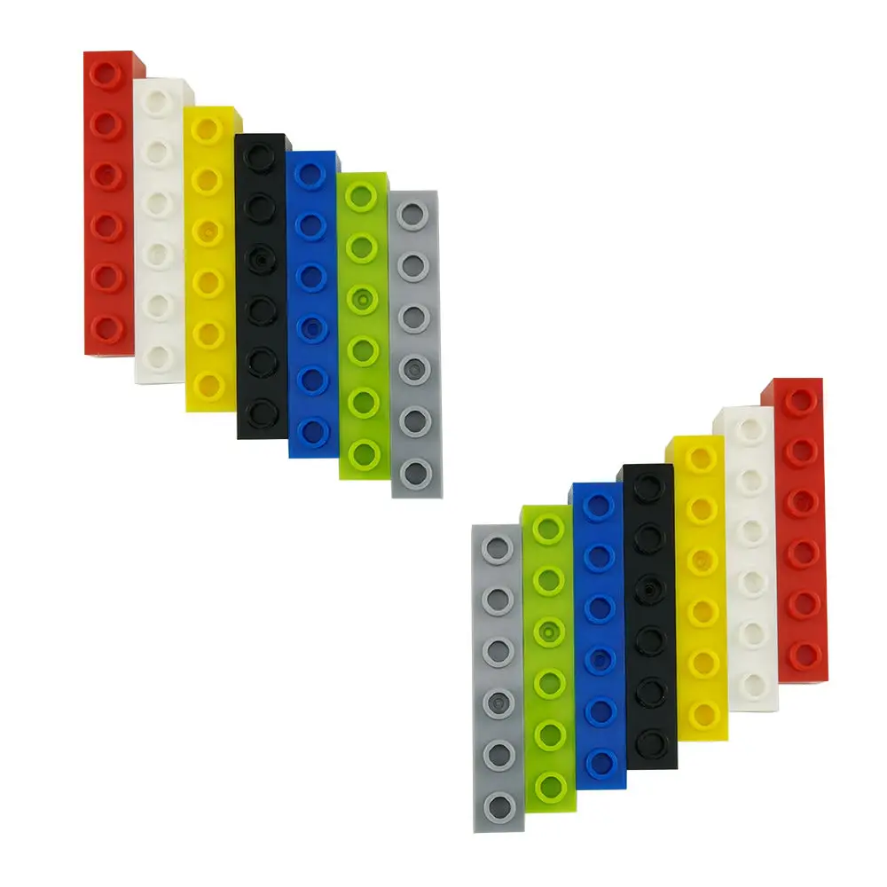 No.3894 Technic Brick 1 x 6 with Holes Parts DIY Educational Assembly Building Blocks Toy Brick