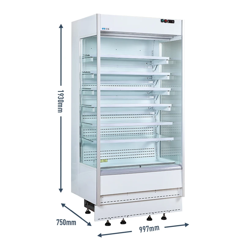grocery display refrigerator open showcase/multi-deck display fresh food chiller