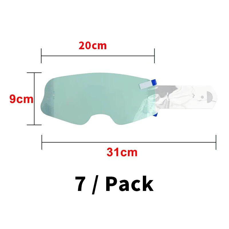 DILUPU Laminated Tear Offs Films 7pcs For Dirt Bike MX Motocross Goggles