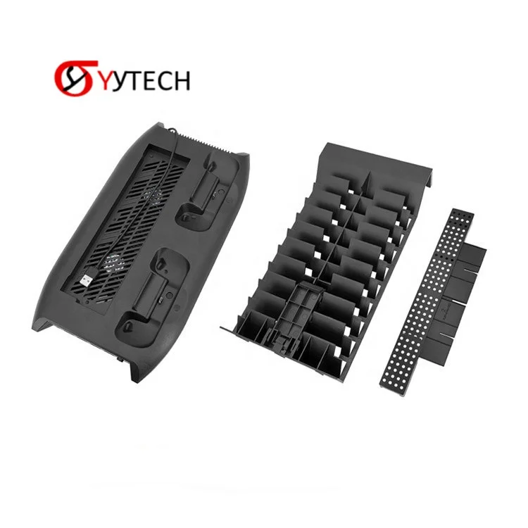 SYYTECH Game Console Cooling Fan CD Storage for Xbox One X USB HUB  Controller Charging Stand Game Accessories