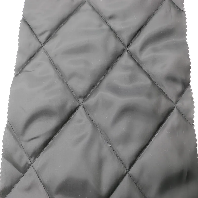 high quality winter jacket material diamond quilted lining fabric for winter coat