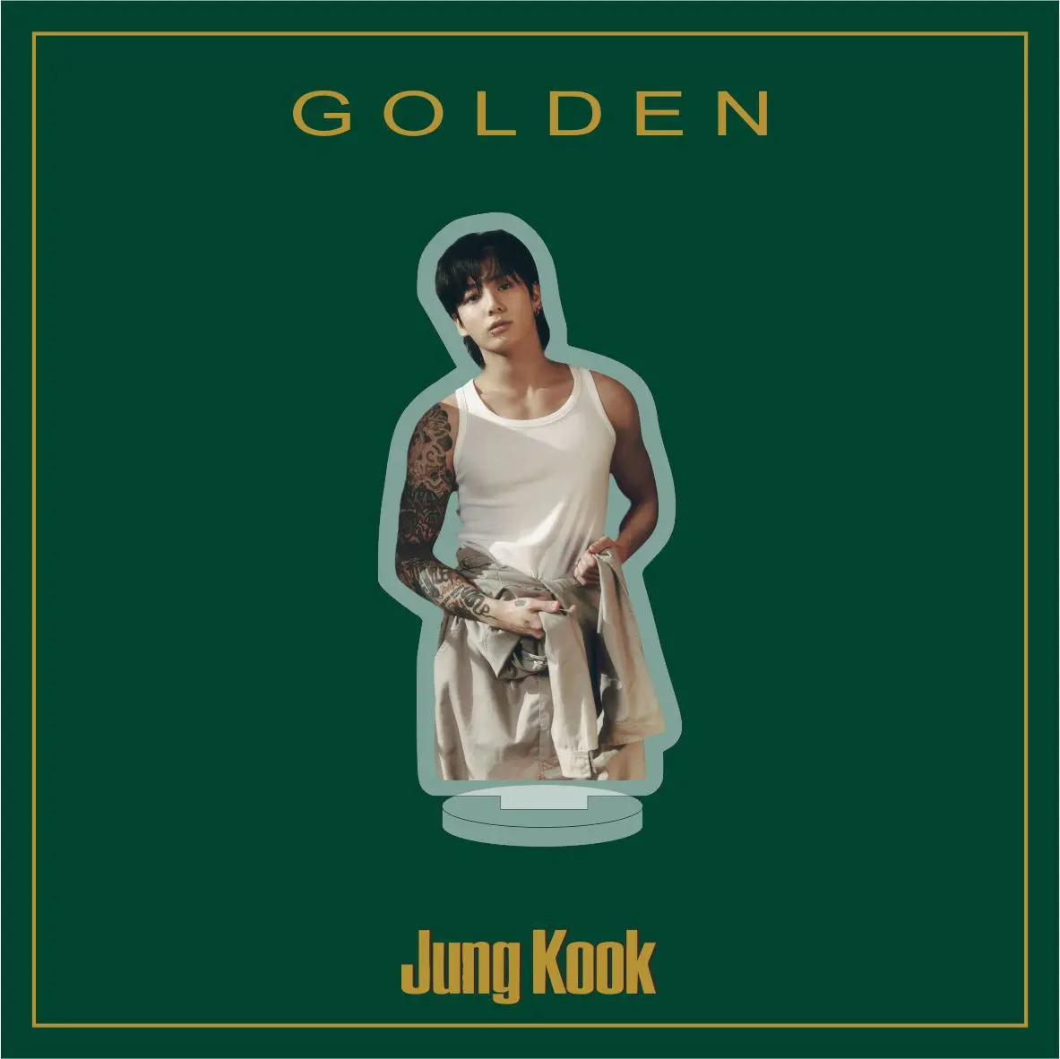 2023 JK Jungkook new album new acrylic double-sided stand table decoration JK photos stand