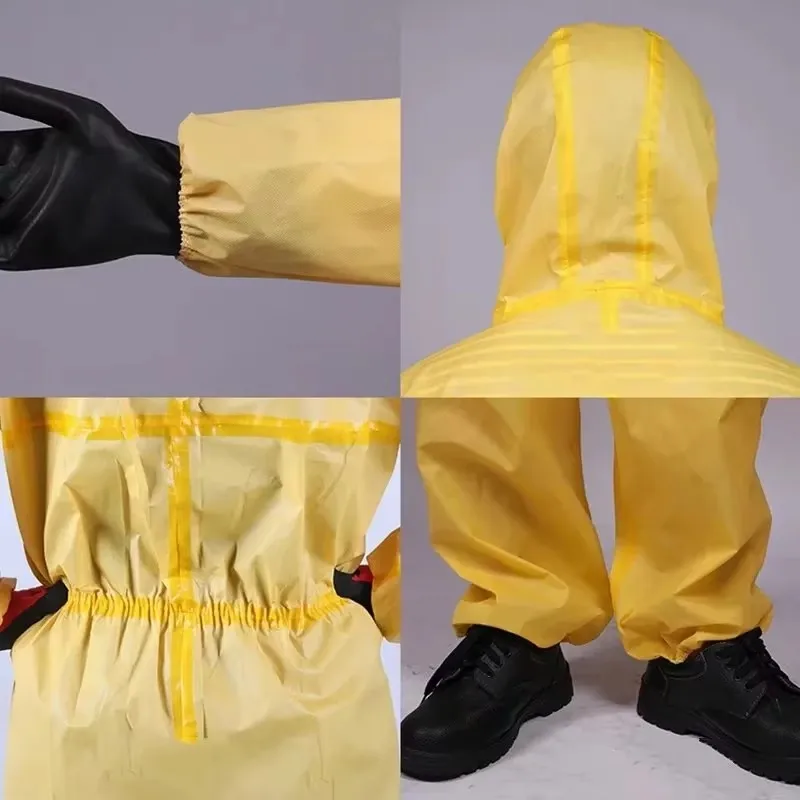 Wholesale prices hazmat-suit coverall workwear waterproof chemical protective suit