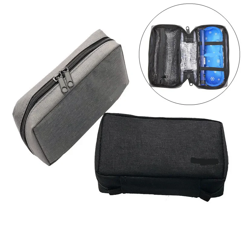 Cooler Bag Portable Insulated Diabetic Insulin Travel Case Cooler Box Oxford Cloth Aluminum Foil Ice Bag