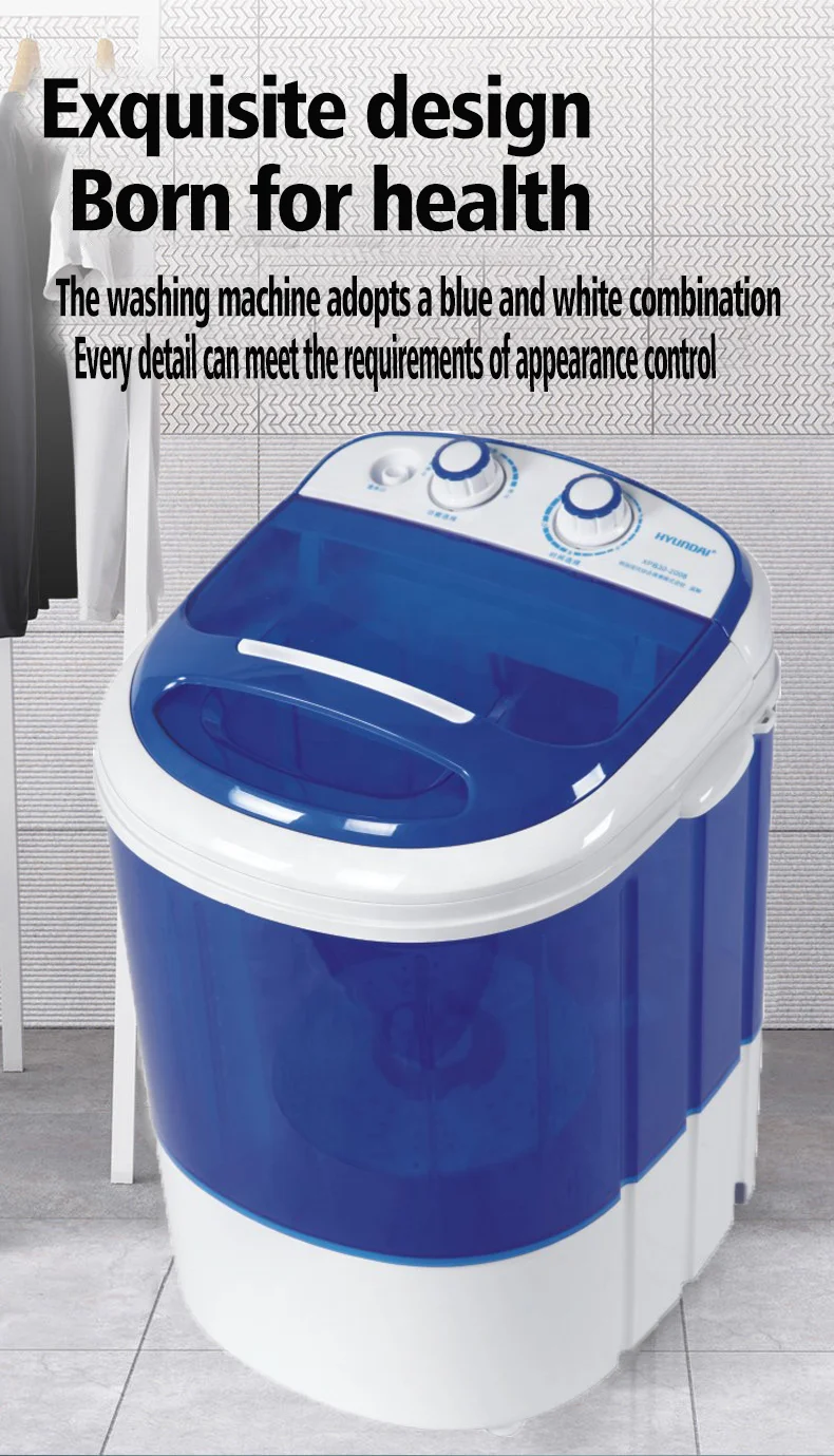 Large capacity single cylinder and single barrel household semi-automatic small dormitory baby and child mini washing machine