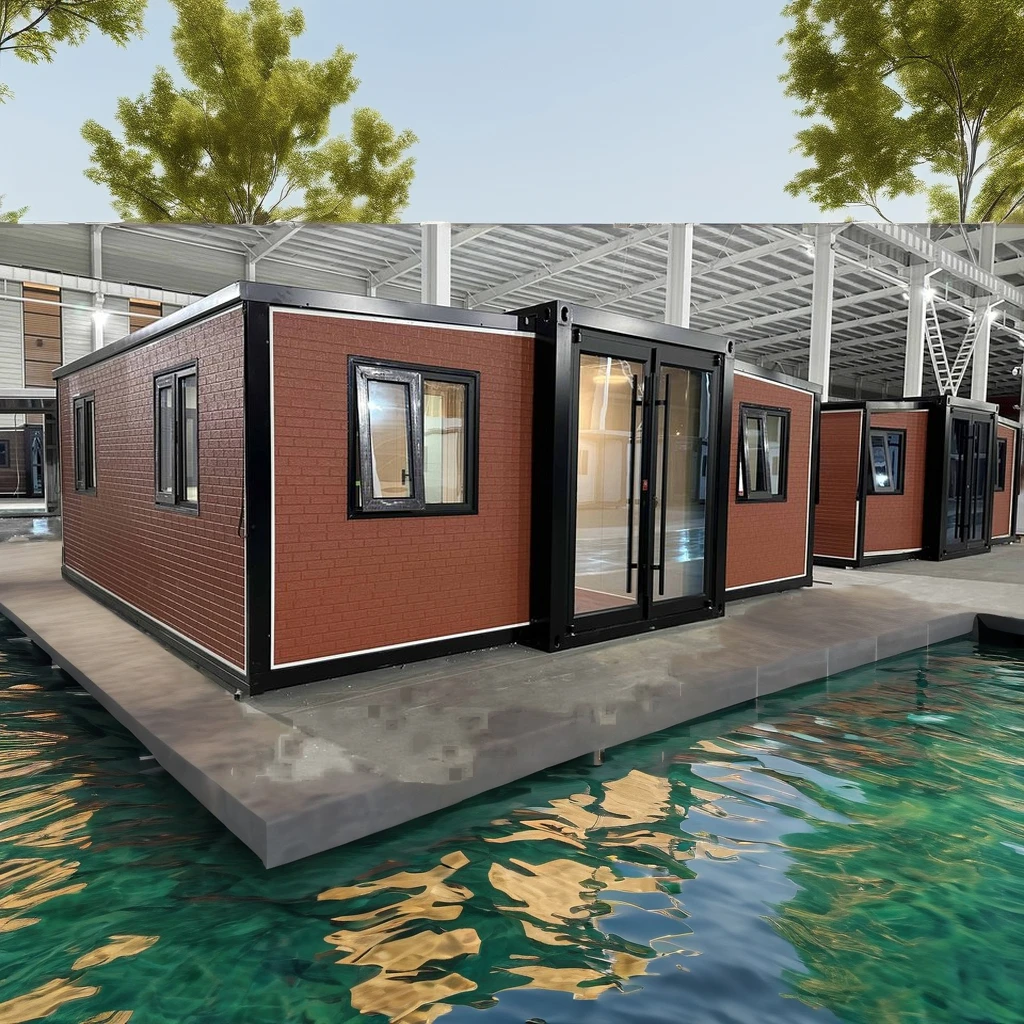 Wholesale 40ft Luxury Container House Prefab Outdoor Flat Pack Steel Modular Restaurant Luxury Shipping Container House