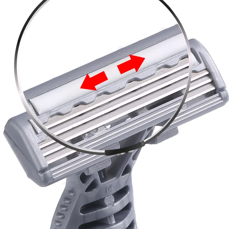 New Design Wholesale Cheap Triple Blades Razor Private Label Safety Shaving Blades Razor for Men