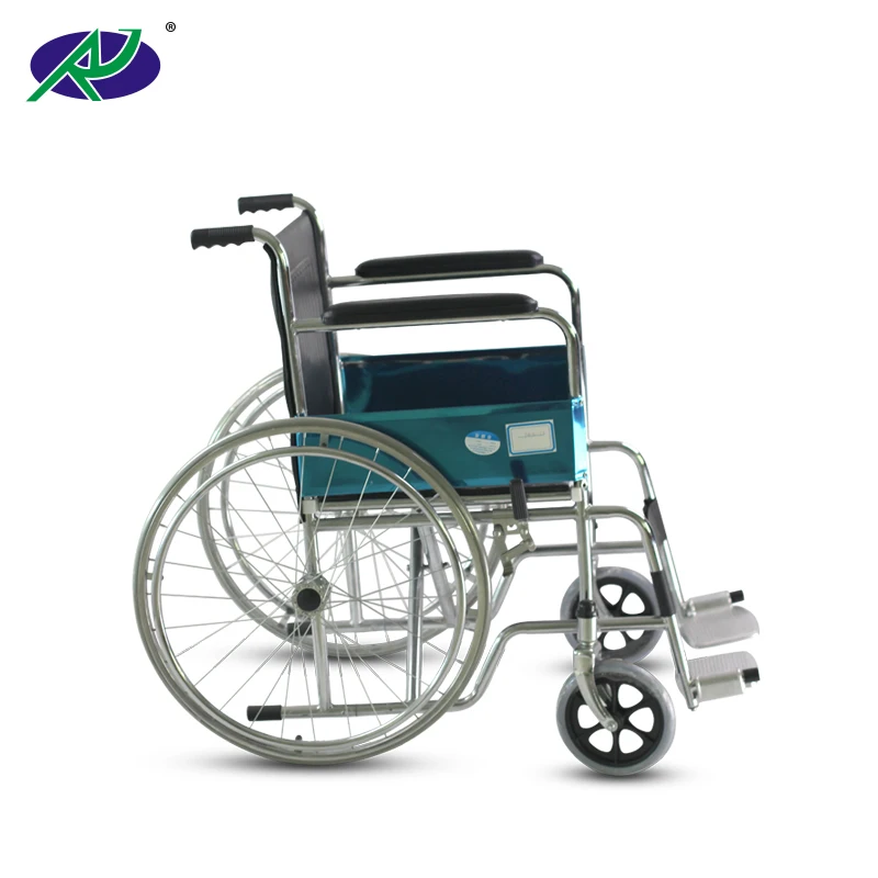 Steel Manual Wheelchair Standard Hospital Active Wheelchair Lightweight Portable Wheelchair For Elderly