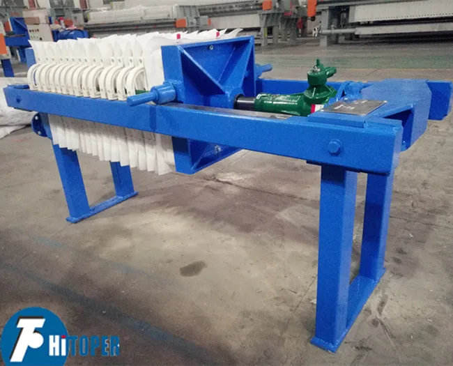 Очистка сточных вод, маленький ручной фильтр-пресс, винтовой домкрат, прессованный фильтр для продажи