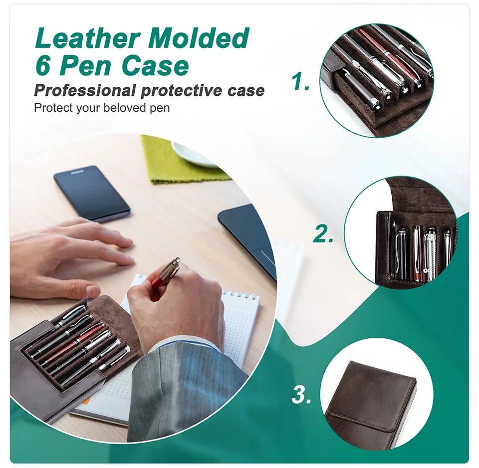 Estuche Para Lapices School Supplies Stationery Pen Case Genuine Leather Students Pen Pouch Pen Bag Pencil Case