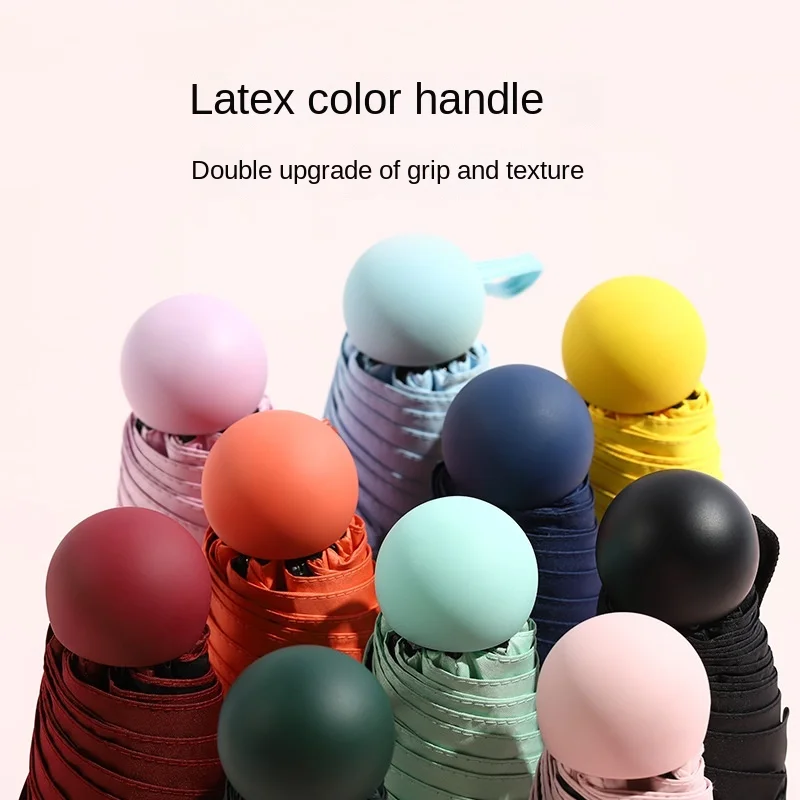 Capsule Lightweight Umbrella Garden Child 3Foldumbrella Easy To Carry Automatic Umbrella Small Umbrella With Customized Logo