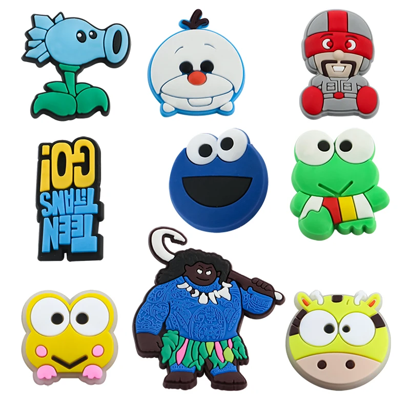 Shoe Accessories New Style  Cute Cartoon Beautiful Reserve Price Pvc Material Clog Decorations Garden Shoe Flower  Cartoon Shoe Charm