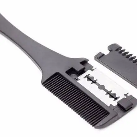 
Black Hair Razor Cutting Thinning Comb Double Side Thinning Hair Comb 