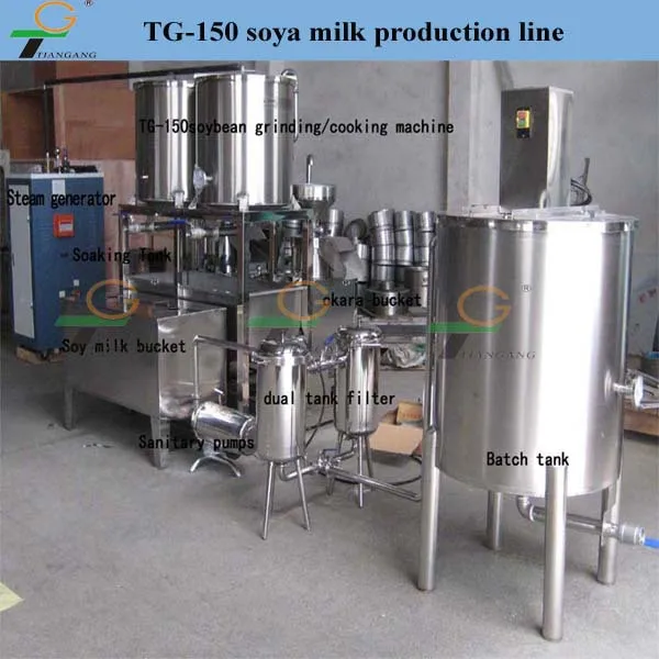 TG-150 Soybean milk machine/ Soya milk  production line equipment