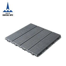 New WPC Interlocking Floor Tile DIY Decorative Wood Floor XF-C039 400*400*25 mm