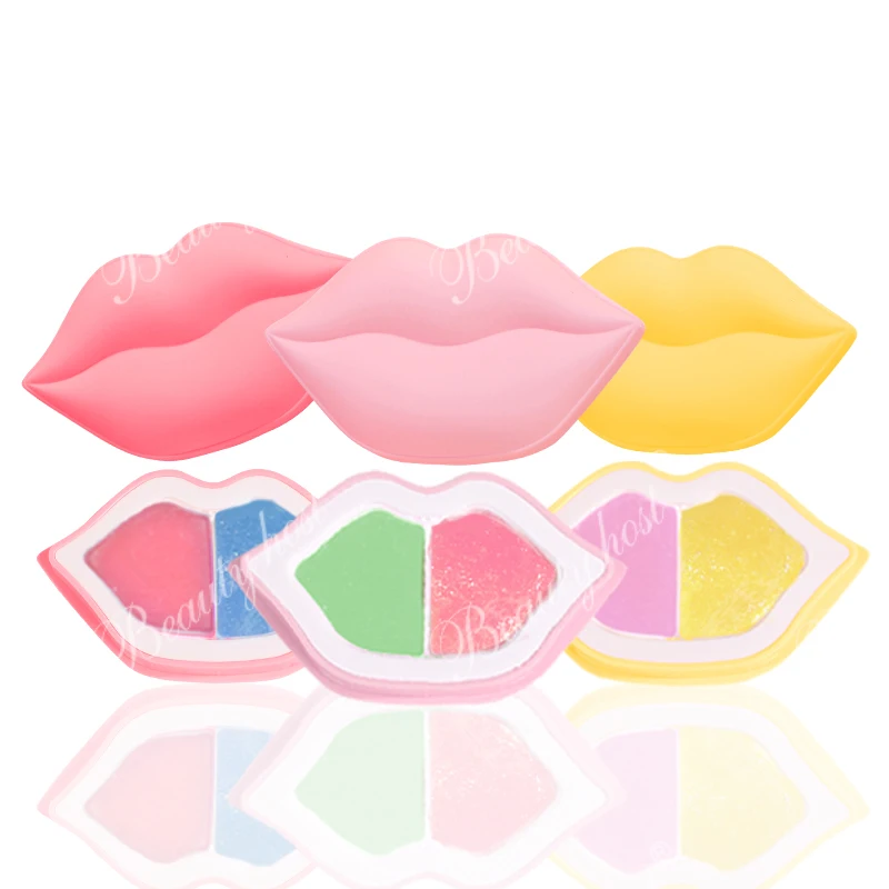2 In 1 Natural Travel Lip Care Kit Exfoliating Peeling Peach Scrub Hydrating Moisturizing Shea Butter Mask Lip Care Set