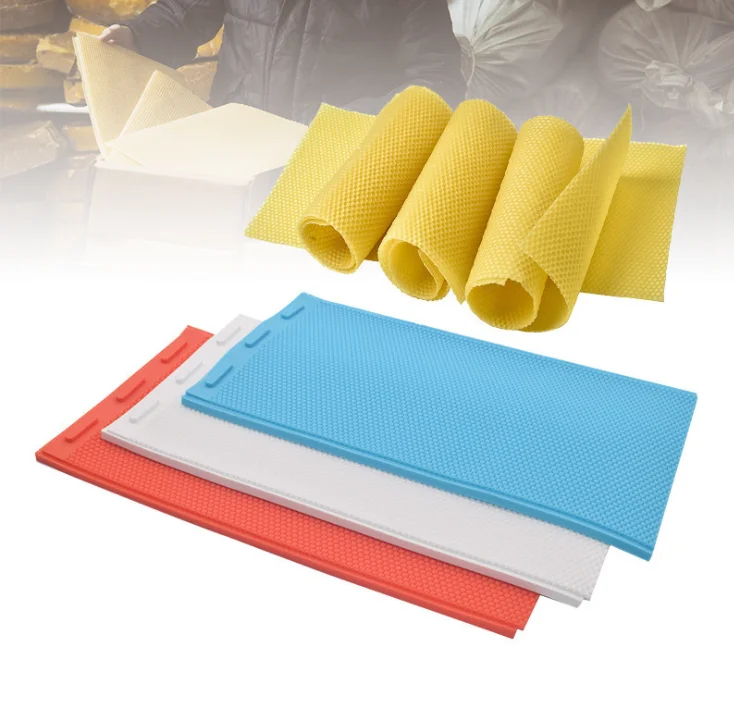 Silicone Beeswax Mold Flexible Beeswax Foundation 2 Sheets Press Embosser Machine Nest Box Nest Foundation