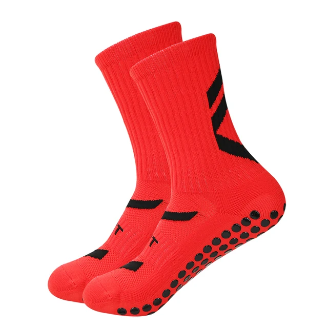 Wholesale Nylon Terry Anti Slip Soccer Football Sport Grip Socks For Men