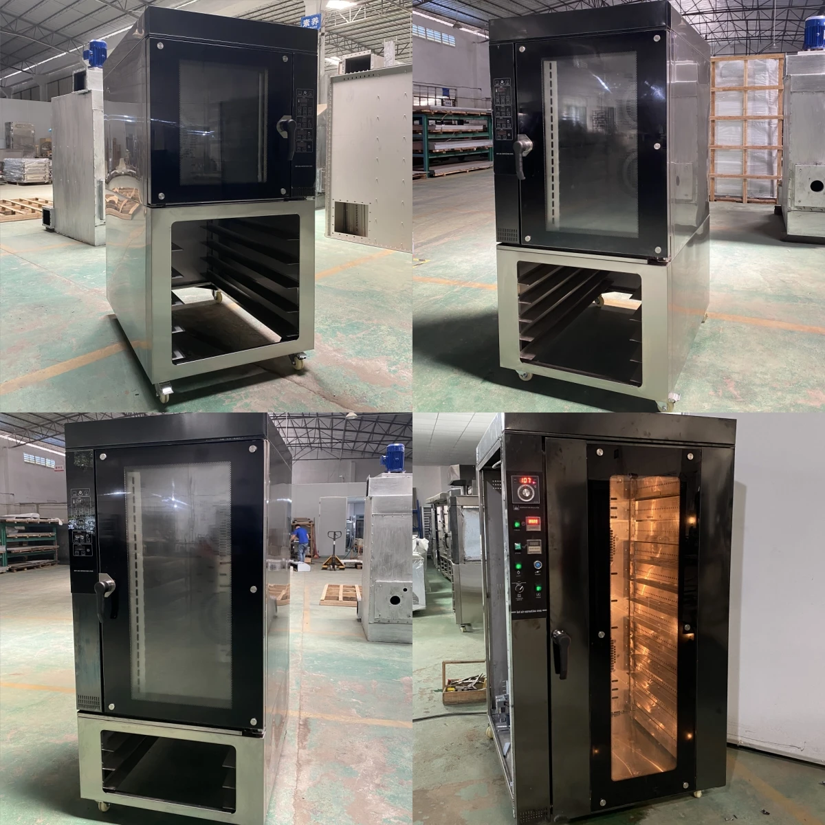 Industrial Gas 12 10 8 5 Trays Electric Convection Oven Commercial Electric Toaster Oven Convection