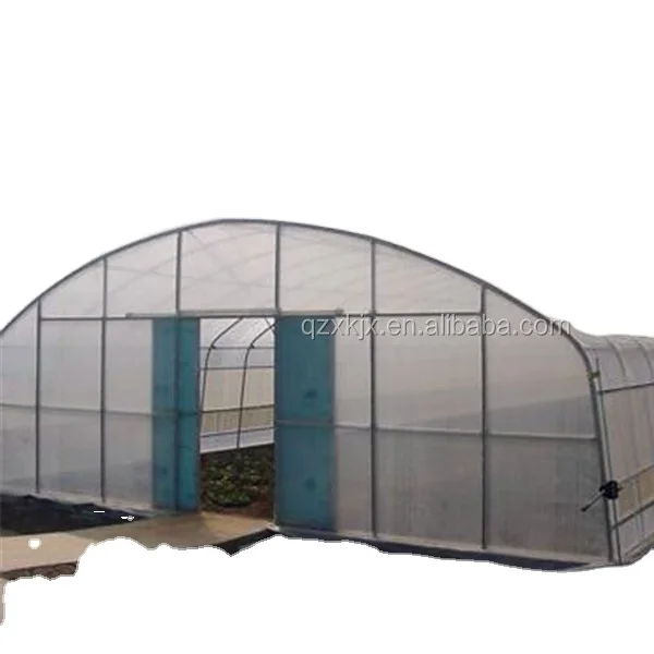 Plastic film  galvanized steel frame greenhouse   black film mushroom greenhouse