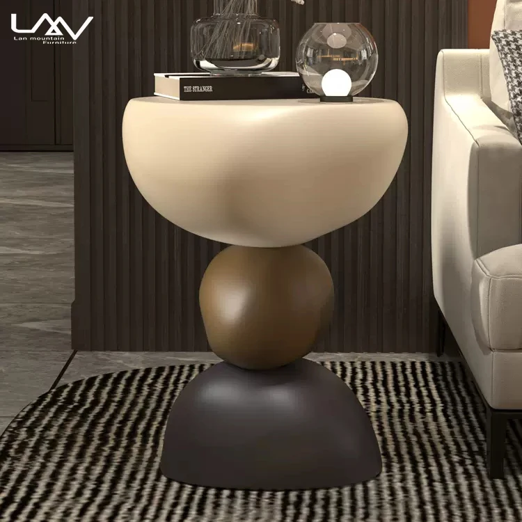 Creative design villa living room FRP side table Designer style hotel sofa corner table furniture