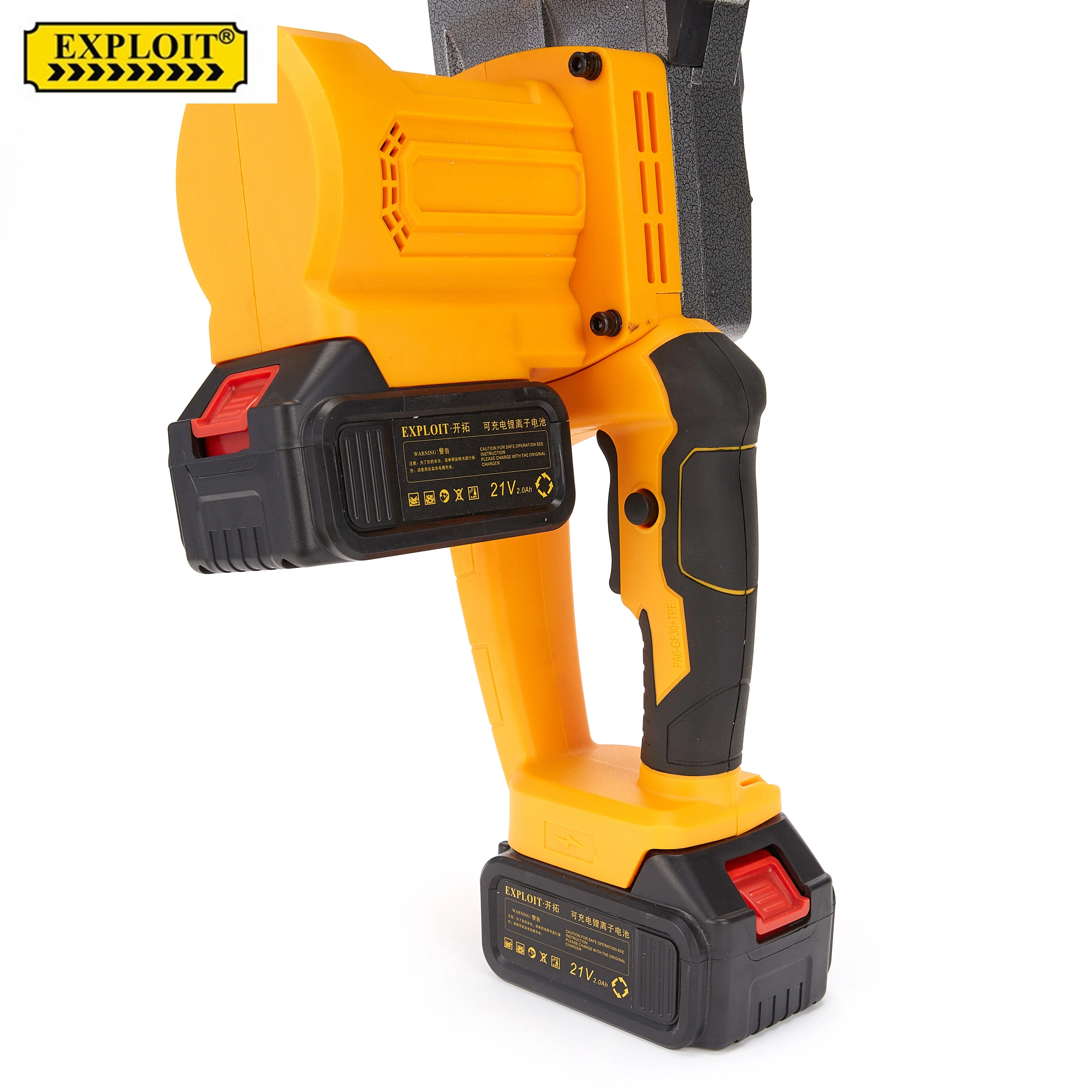 Электрическая цепная пила, профессиональный инструмент для заточки пилы, 21 в, с двойным литиевым аккумулятором, для подрезки живой изгороди