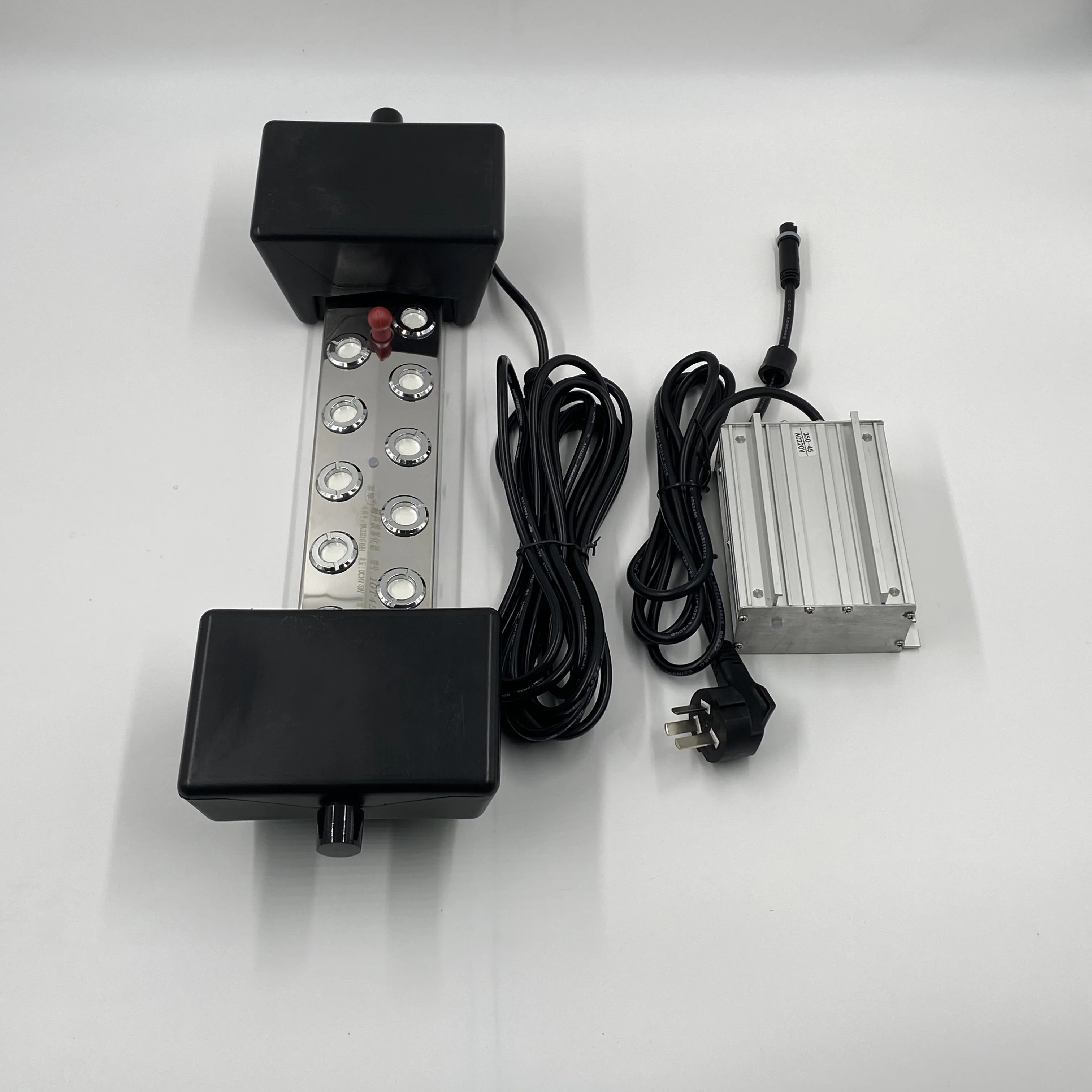 Pond Mister Fogger Set Ultrasonic Fog Maker Mist Maker Easywell Brand 10 Head with Power Source Float for Landscape Design Mains