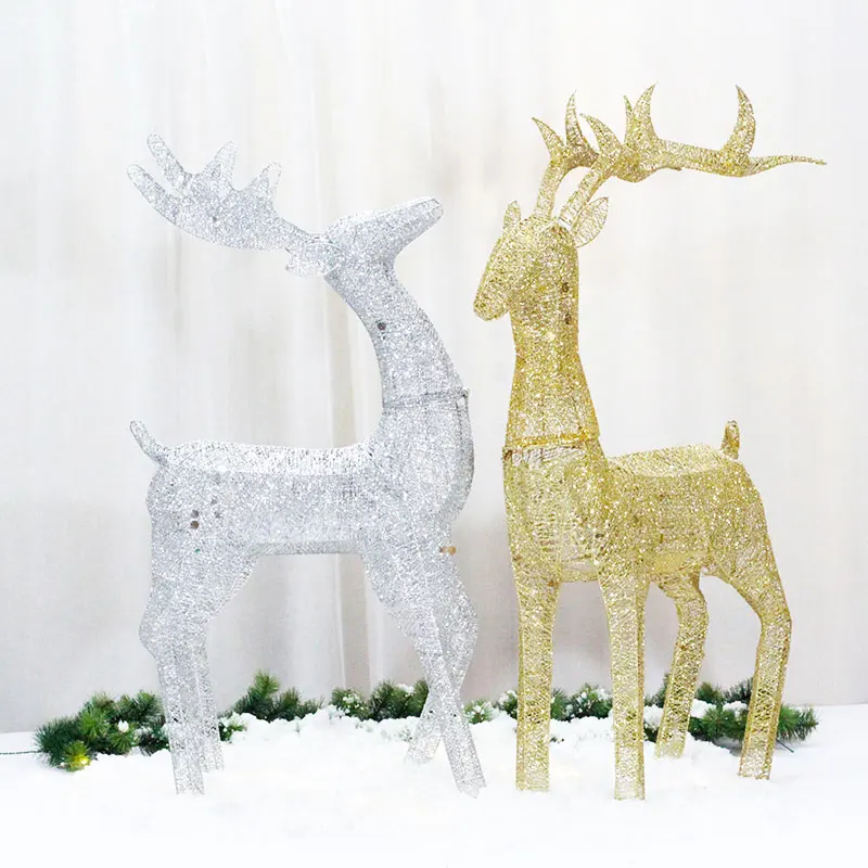 
Wholesale Outdoor Christmas decoration Christmas deer with Light Christmas ornament 