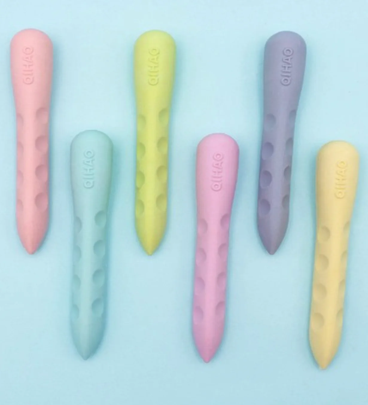 Новый продукт двойная головка двусторонняя ручка ластик пыльник с отверстиями для детей