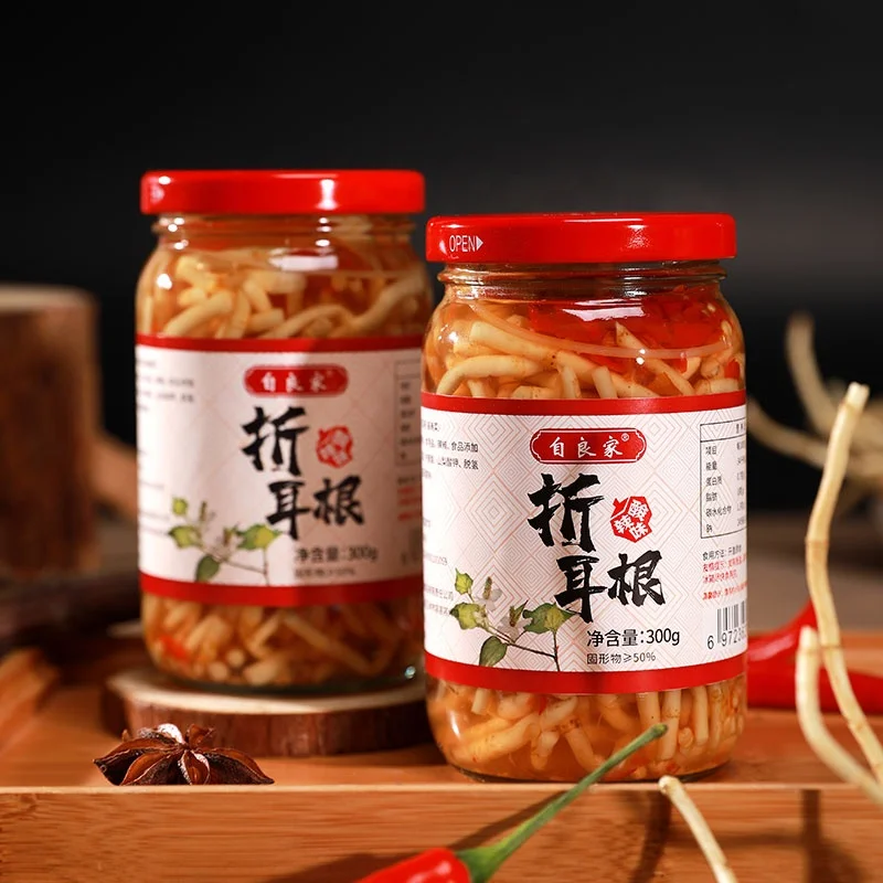 Authentic  pickles sour and spicy fold ear root old brand instant appetizer