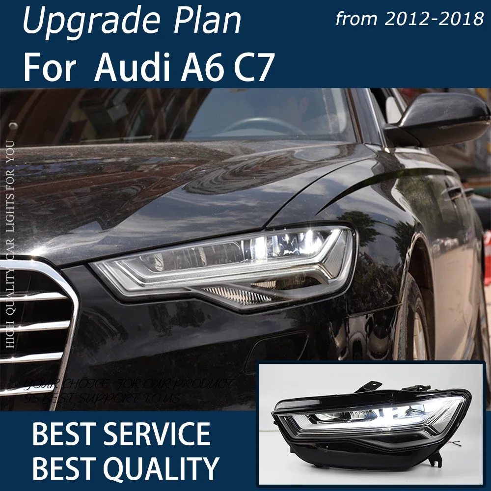 Car Lights for A6 2012-2018 A6L C7 LED Auto Headlight Assembly Upgrade High Configure C7PA