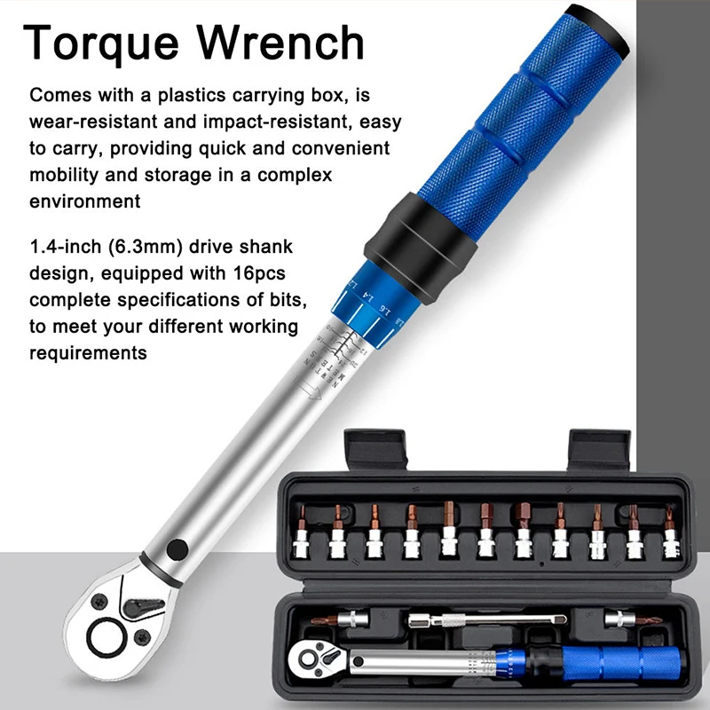 16 pieces adjustable mechanical manual tyre wheel nut ratchet torque metric socket spanner wrench tools set