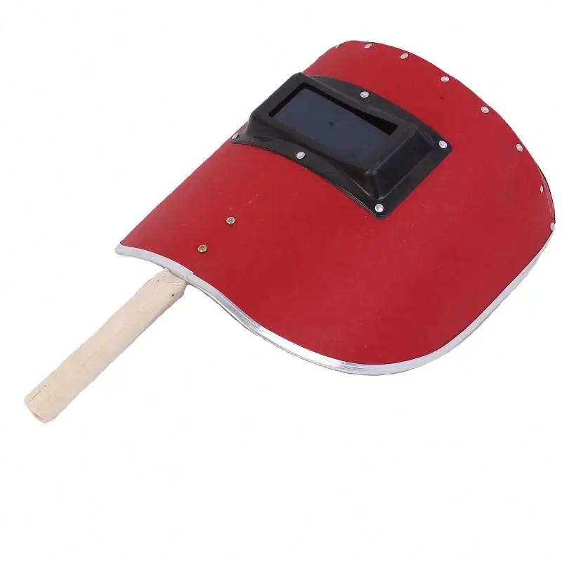 Best Seller Red Steel Paper Hand-held Protective welding helmet