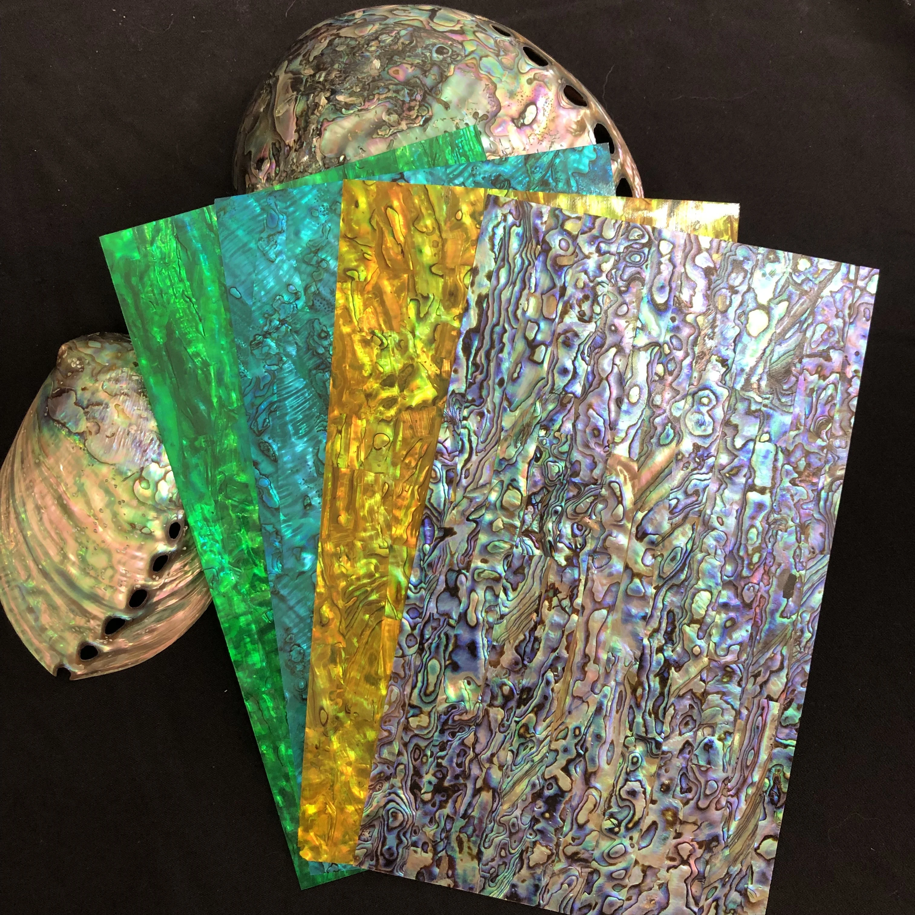 XE-074 Customized Colorful Natural Veneer Sheets Shell Wholesale MotherOf Pearl Shell Sheets For Art Crafts Wallpaper