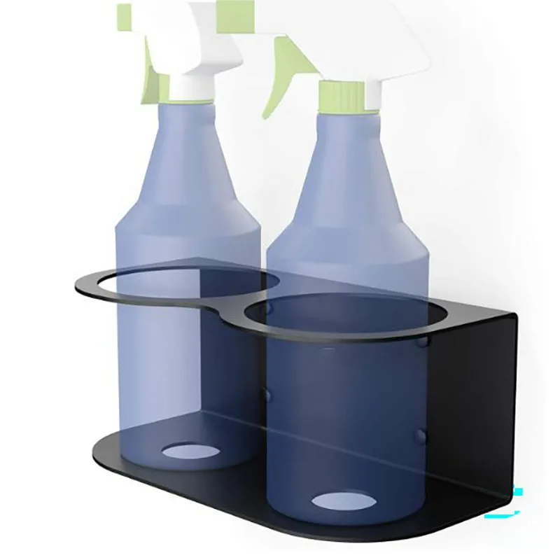 Five Cans Wall Mounted Aerosol Spray Can Holder Rack Organizer For Garage