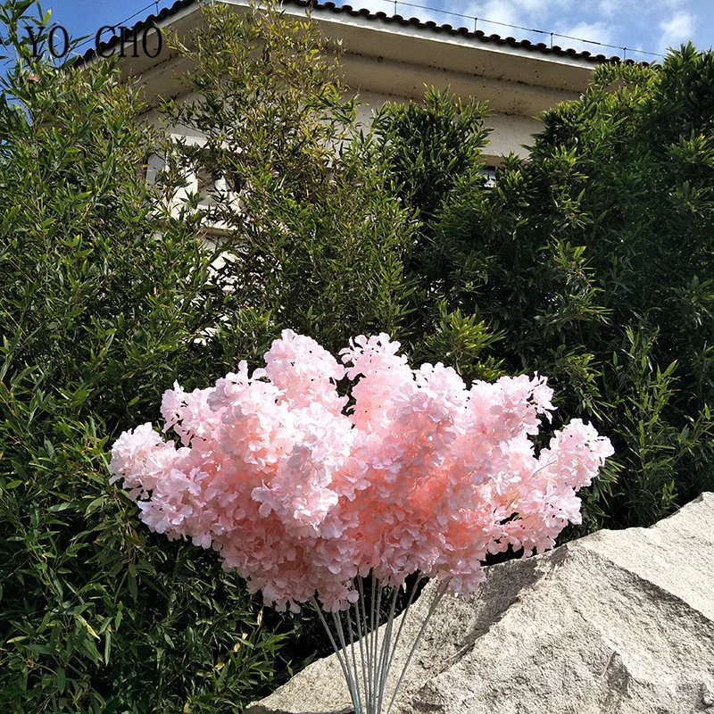 Artificial Cherry Blossom Sakura Tree Branches Fake Cherry Blossom Tree Branches Wedding Hotel Home Decoration