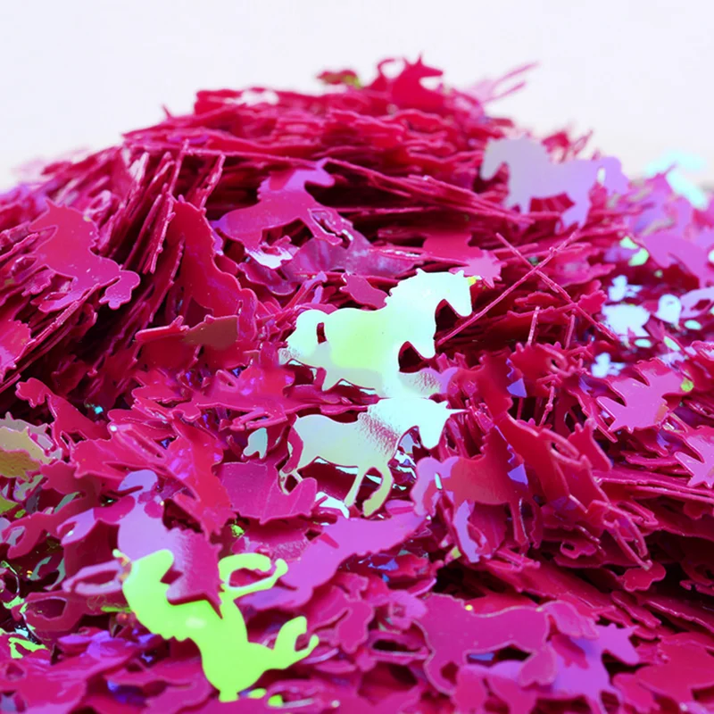 18 mm toys stationery Unicorn sequins DIY kids clothing accessories beaded sequin home decoration handmade bulk loose sequins