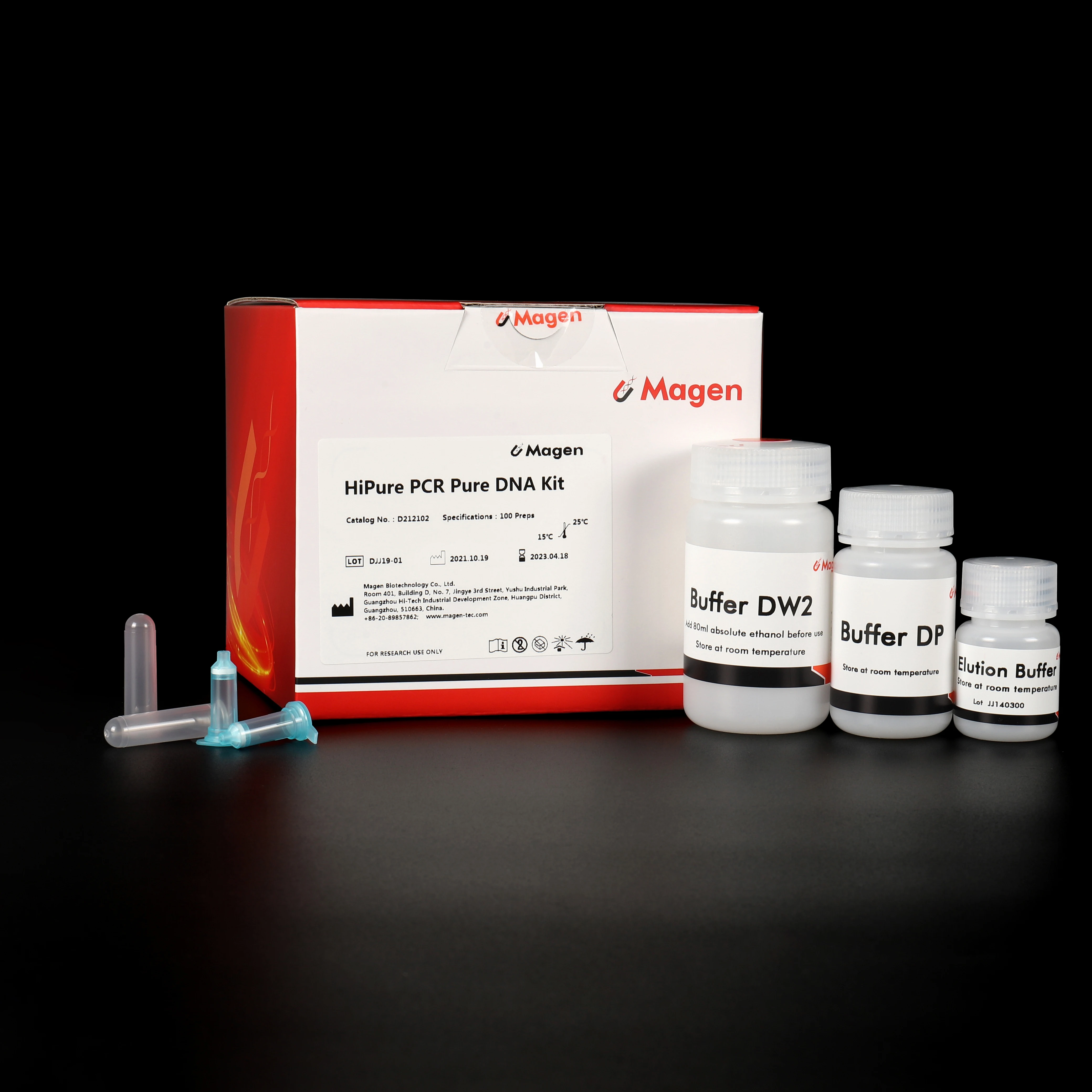 HiPure PCR Pure Mini Kit, D2121, enzyme ligation DNA PCR DNA restriction digestion DNA isolation and purification kit