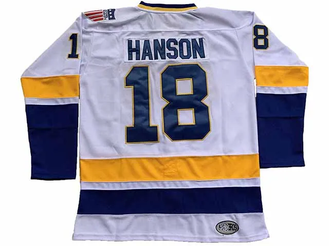 #16 #17 #18 Мужские Хоккейные Свитера Slap Shot 100% с вышивкой по мотивам фильма