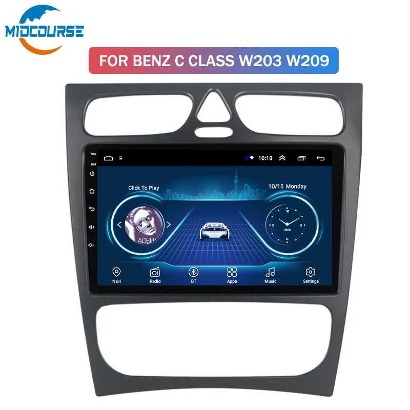 Android Car multimedia gps player For Mercedes Benz W209 W203 W168 M ML W463 Viano W639 BT WIFI SWC(d2c091f5)